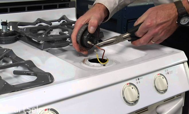 Repairing a gas cooker
