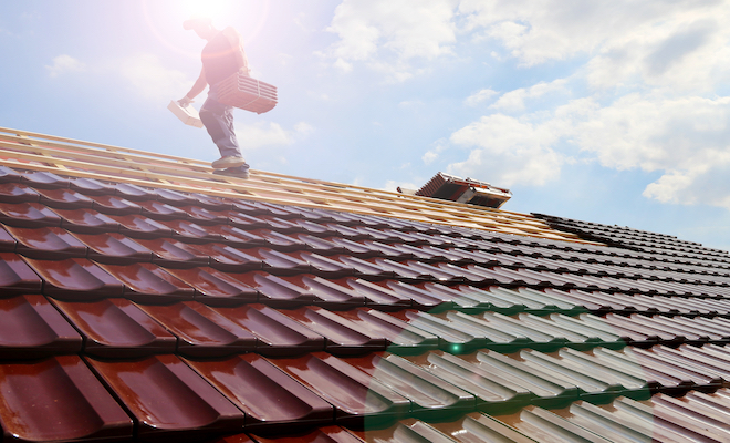 pitched garage roof