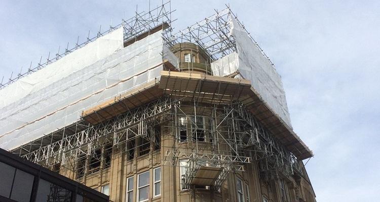 cantilever scaffolding