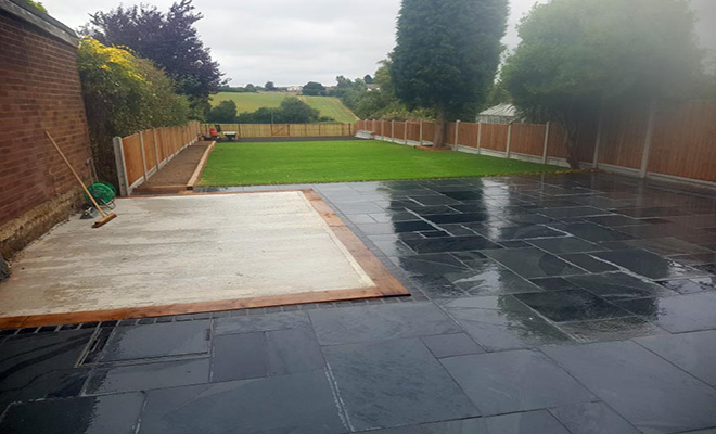 Patio installation