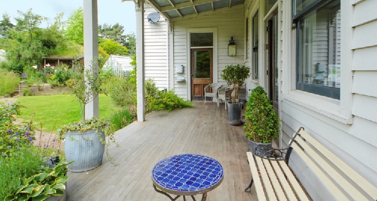 rear porch