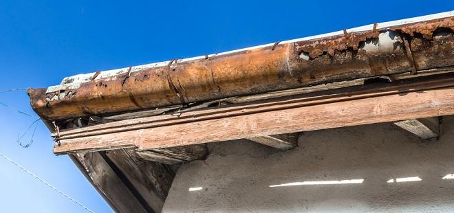 rotting guttering and fascia