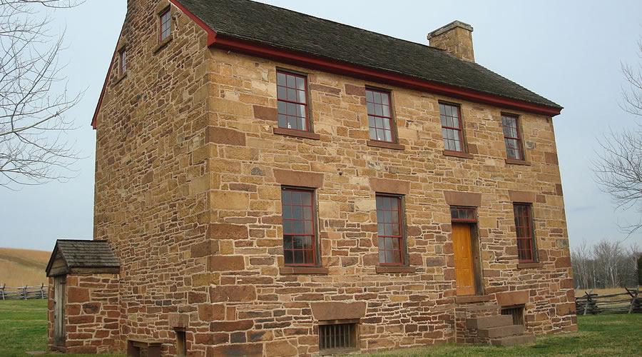 stone wall houses