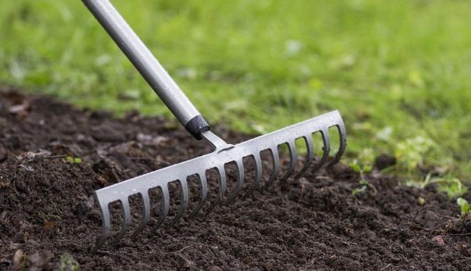 Spread top soil