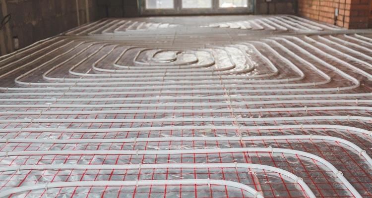 underfloor heating in rear extension