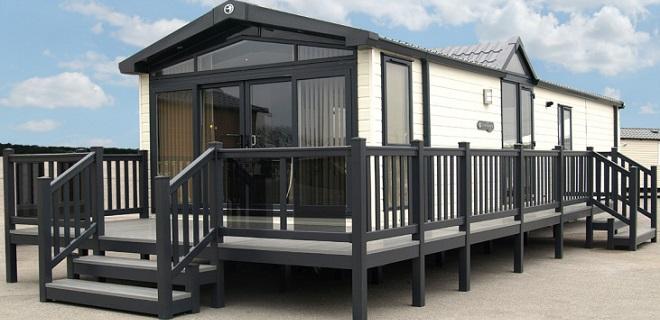 UPVC caravan decking