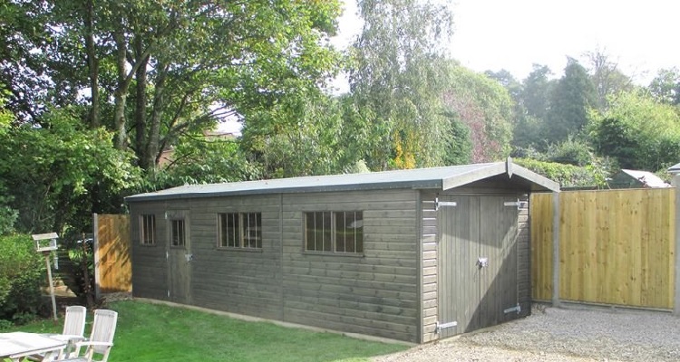 wood garage