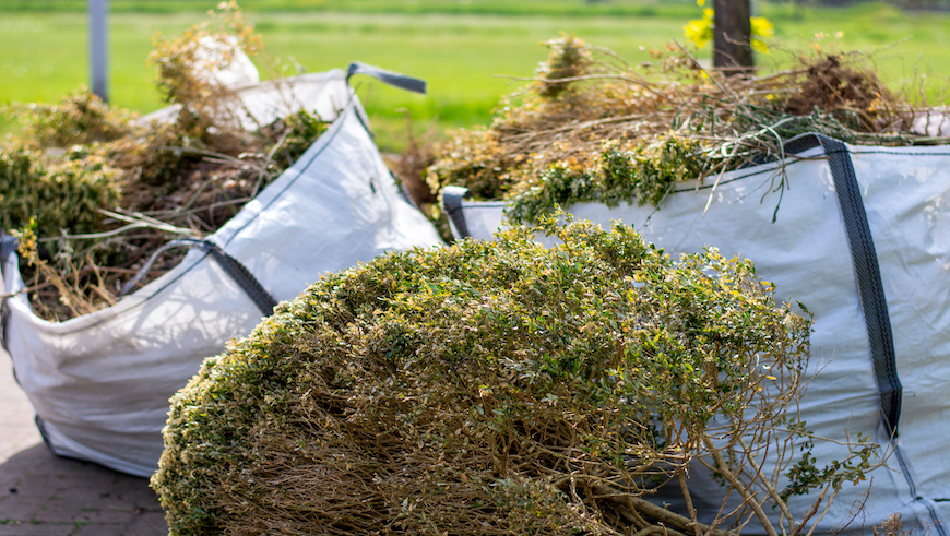 bags of garden waste