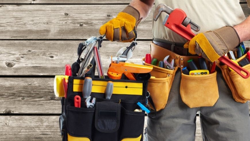 Handyman with tools