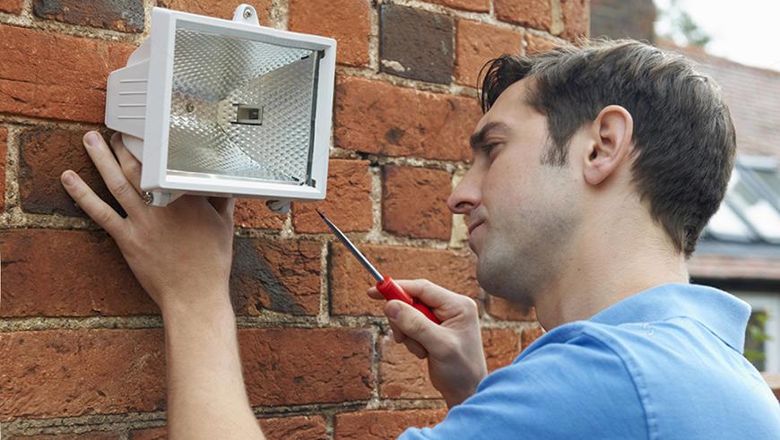 Installing a store security light