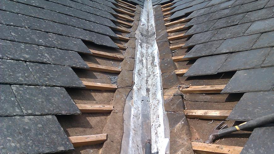 replace/repair roof valley
