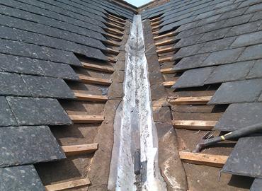 replace/repair roof valley